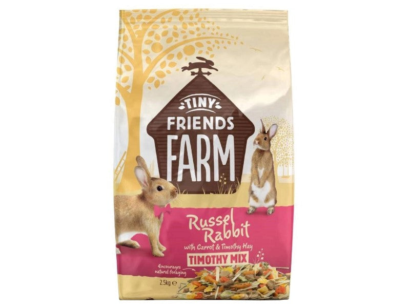 Tiny Friends Farm Russel Rabbit Carrot & Timothy 2.5kg