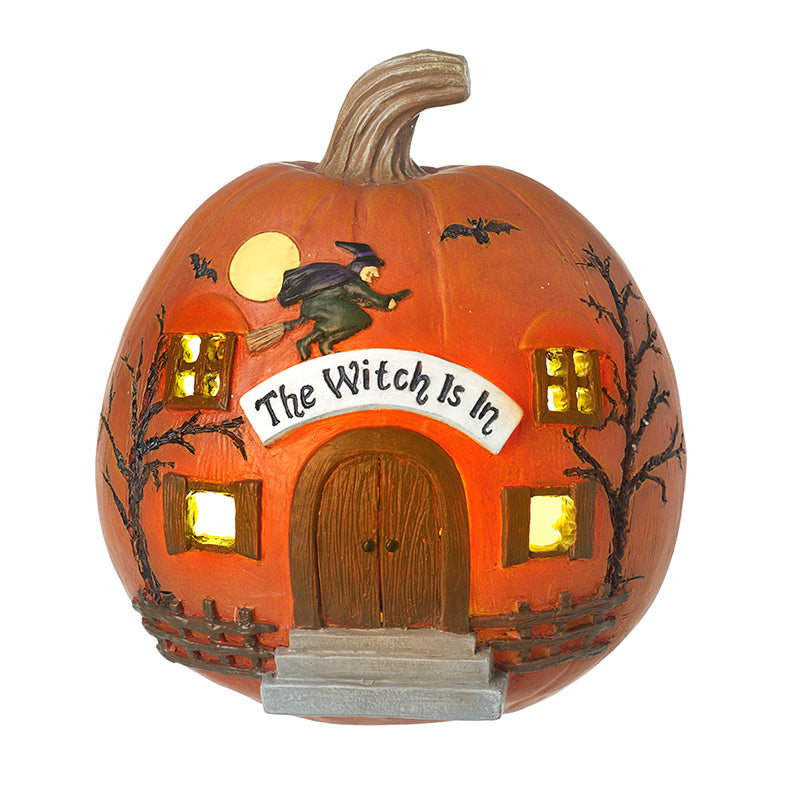 The Witch Is In light-up pumpkin – Heaven Sends