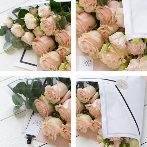 Beautifully Simple Pink Flower Wrap – example 2