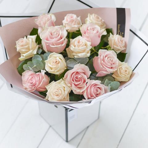 Beautifully Simple Pink Rose Bouquet – example 3