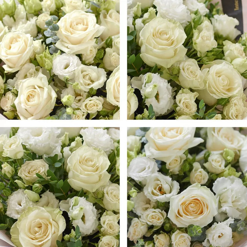 Beautifully Simple White Flower Bouquet