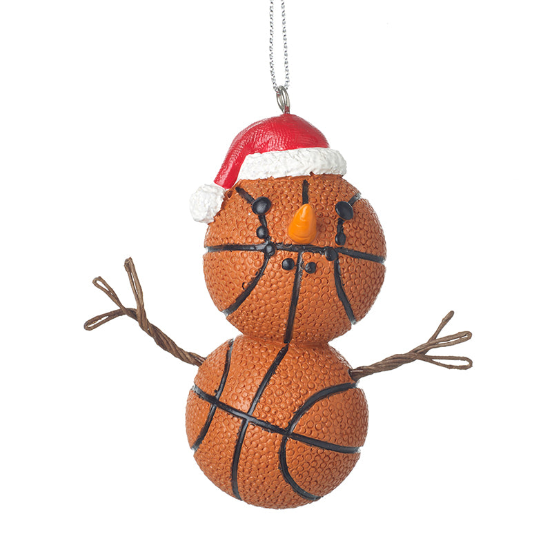 Basketball snowman hanging Christmas decoration – Heaven Sends