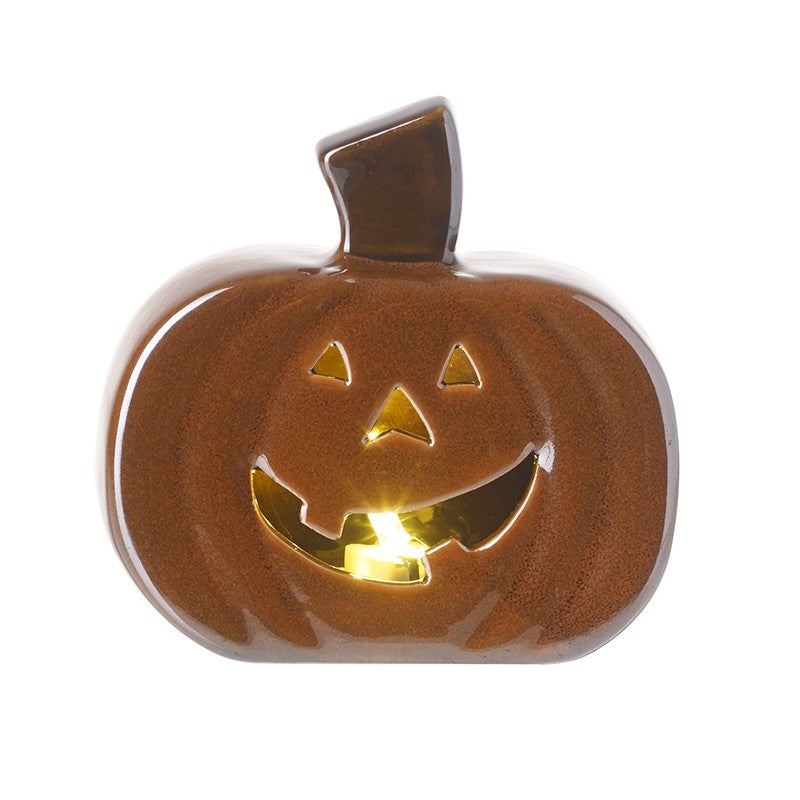 SUZ628 Ceramic Light Up Pumpkin c25