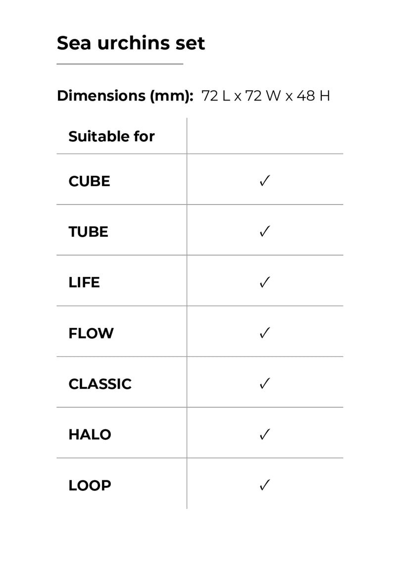 BiOrb Sea Urchins Set Black