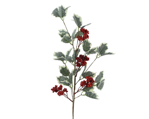 Holly Berry Spray Green/Red 68 cm Polyester