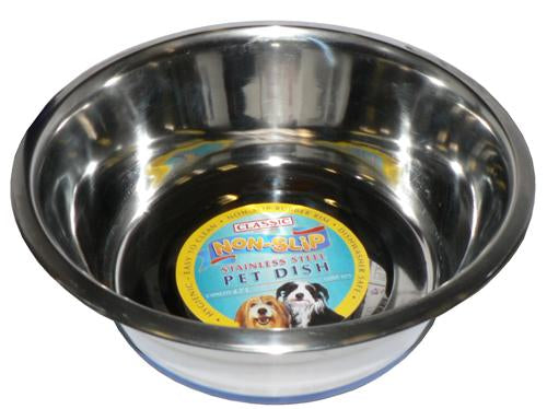 Stainless Steel Non Slip Pet Dish 4L 10.75 inch