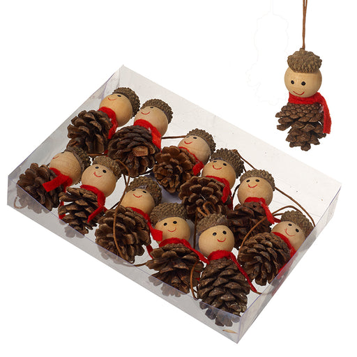 Christmas acorn hanging decorations set – Heaven Sends