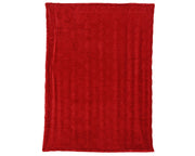 Throw Red Faux Fur 130 × 170 cm