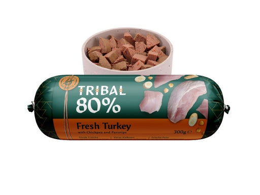Tribal Dog 300g Turkey GF Sausage Chubb