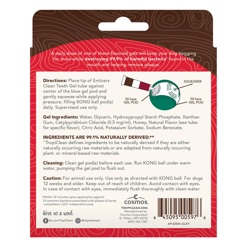 Enticer Teeth Cleanign Gel Variety-3pk