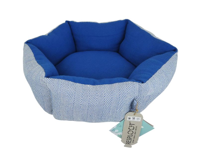 Resploot Dual Sofa Bed - Blue and White (45CM)