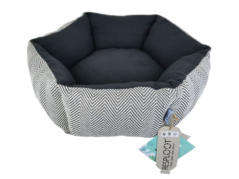Resploot Dual Hex Bed - Grey and White (45cm)