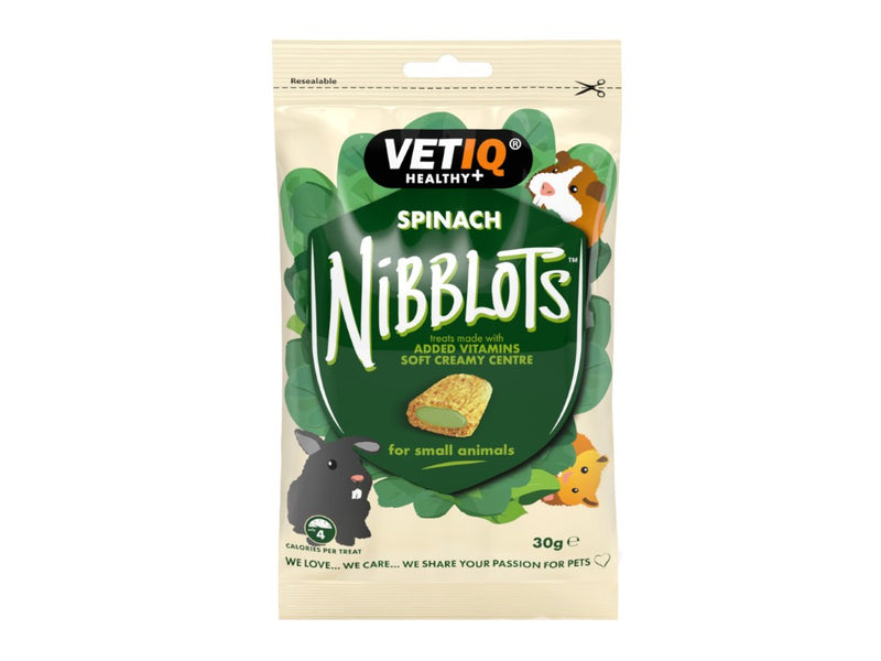 VetIQ Nibblots sml Animal Spinach 30g