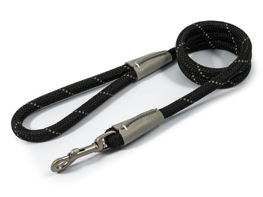 Ancol Viva Rope Snap Lead Black 12mmx1.07m