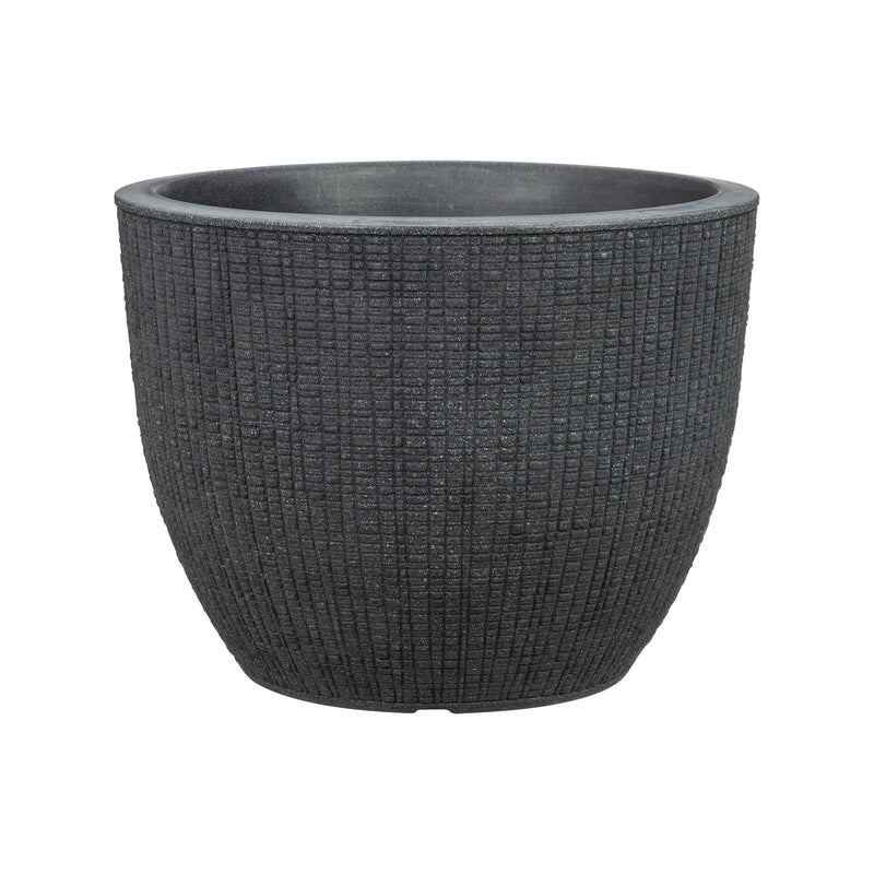 Apta Weben Egg Planter 50cm Black Planter