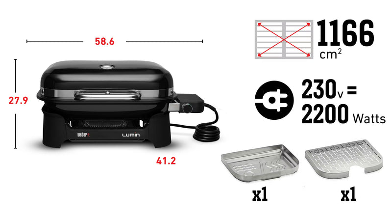 Weber Lumin Compact Electric Grill