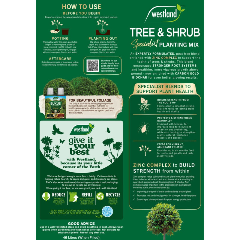 Westland Tree & Shrub Specialist Planting Mix 46 Litre