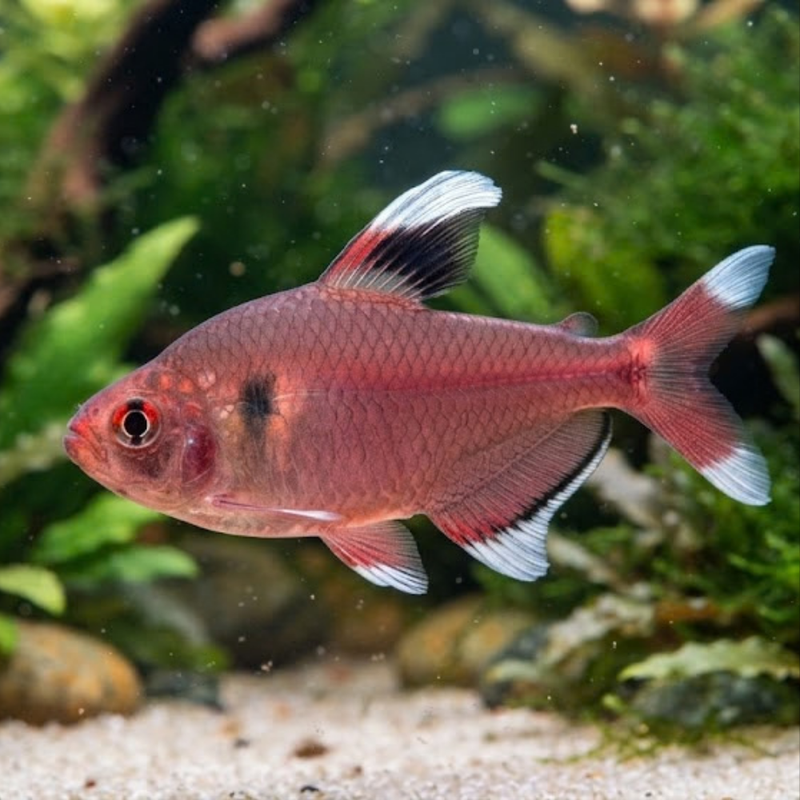White-Fin Ornate Tetra | Hyphessobrycon bentosi