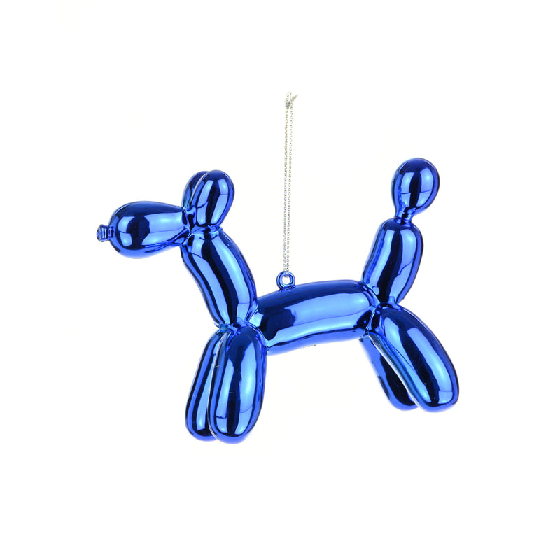Christmas Hanging Decoration Party Balloon Dog Blue 9cm