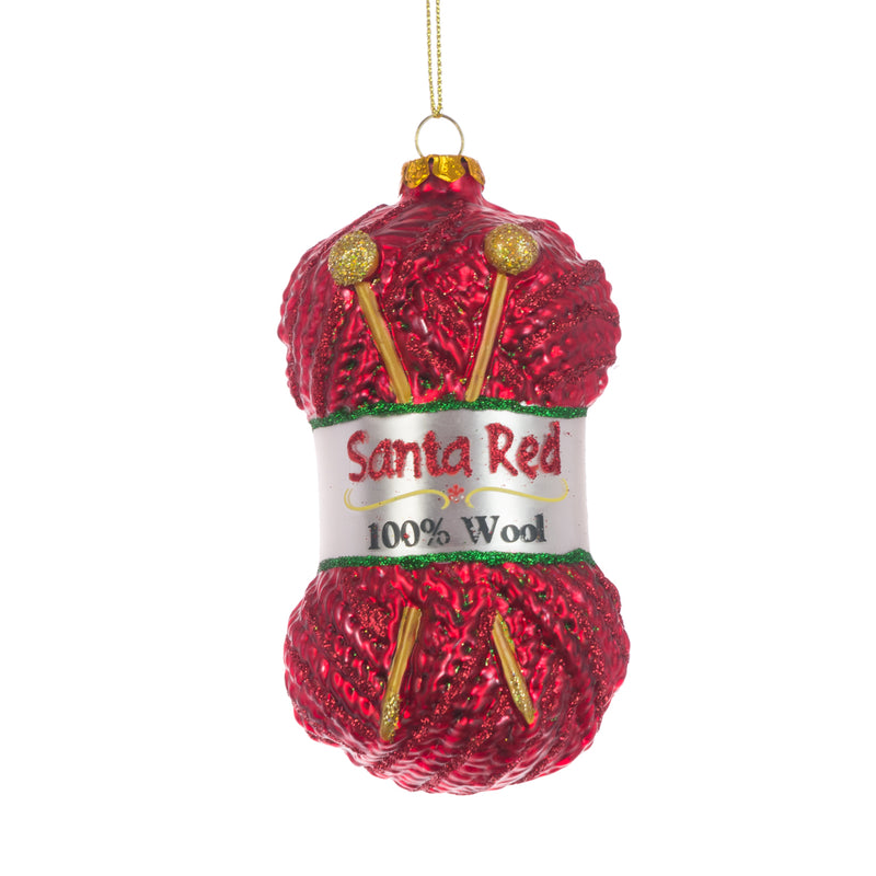 Christmas Hanging Decoration - Ball of Wool (11cms)