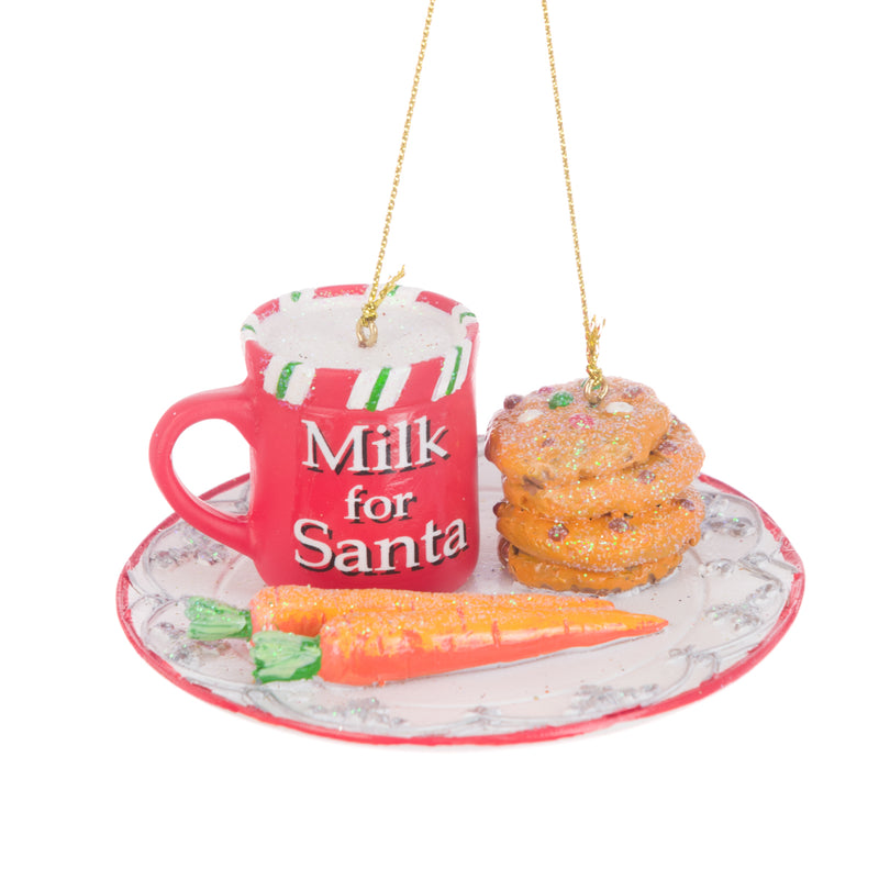 Christmas Hanging Decoration In Santa's Plate (4cms)