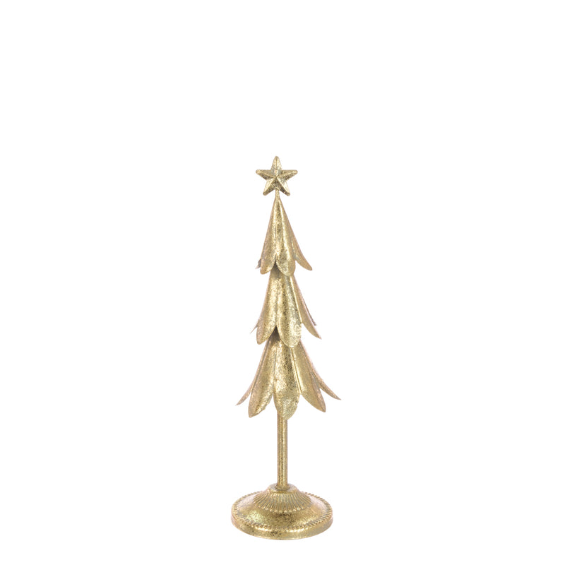 Christmas Decoration Golden Metal Christmas Tree 30cm Small