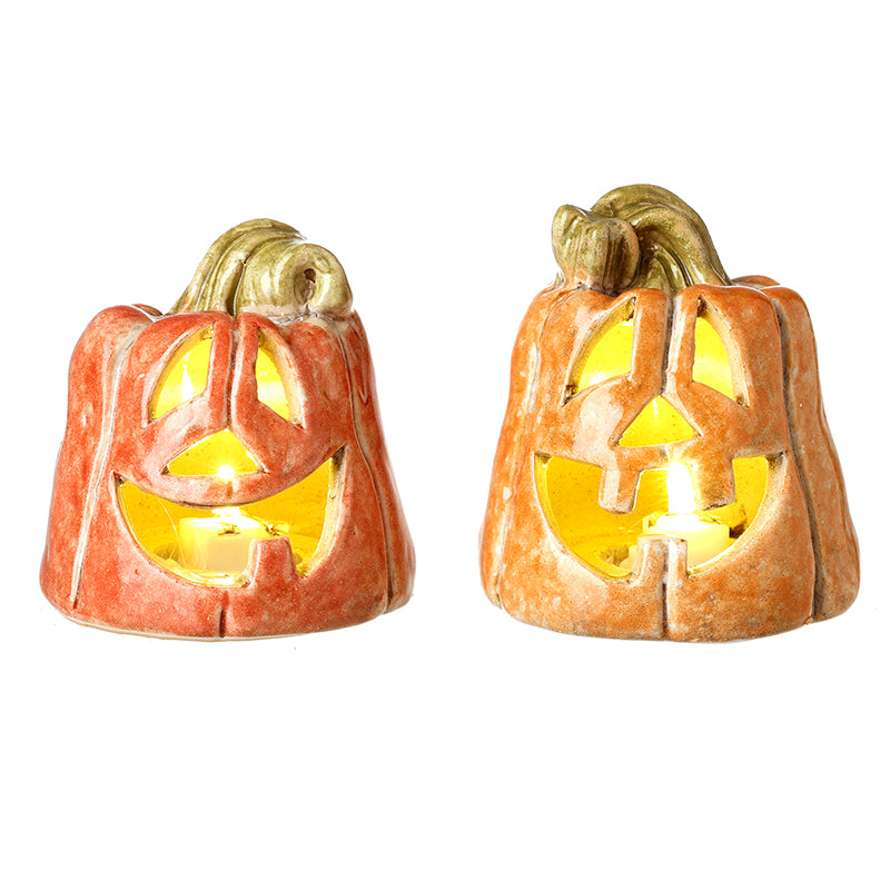 Light-up ceramic pumpkin assortment – Heaven Sends
