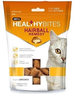 Vet-IQ Healthy Bites Cat Hairball Remedy Treats 65g