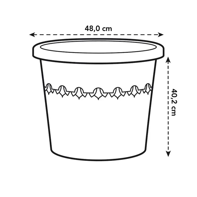 Algarve Cilindro 48cm Anthracite