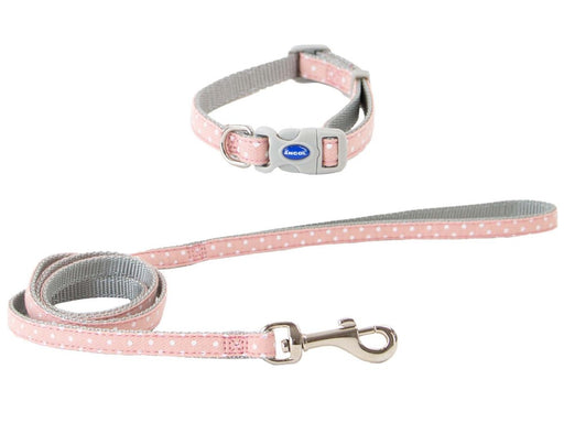 Ancol Small Bite Polka Collar Lead Set Rose product image