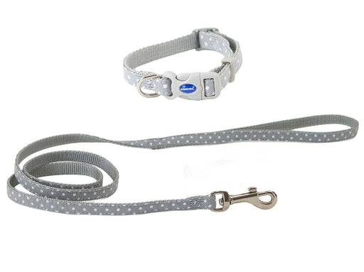 Ancol Small Bite Polka Collar Lead Set Pebble product image