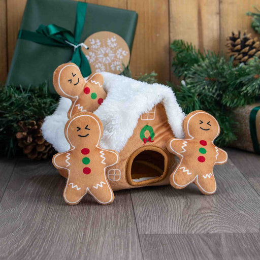 Ancol Gingerbread Snuffle House Christmas Dog Toy