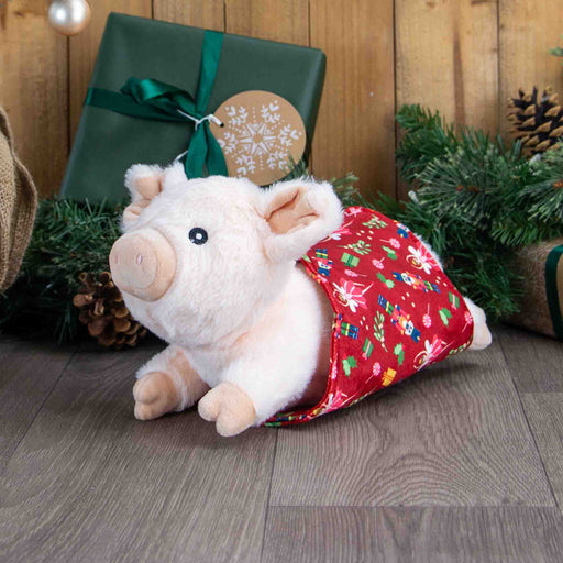 Ancol Paloma Pig in Blanket Christmas Dog Toy