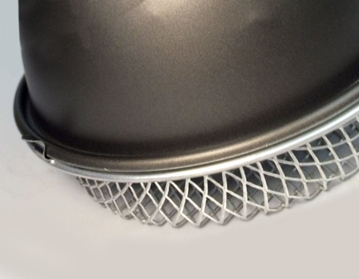 Arcadia clamp lamp protective mesh detail