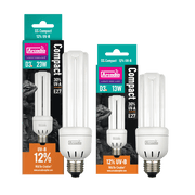 Arcadia 12% UVB E27 compact lamp range