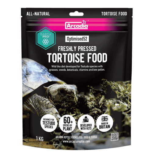 Arcadia EarthPro Optimised52 Tortoise Food 1kg — official product information