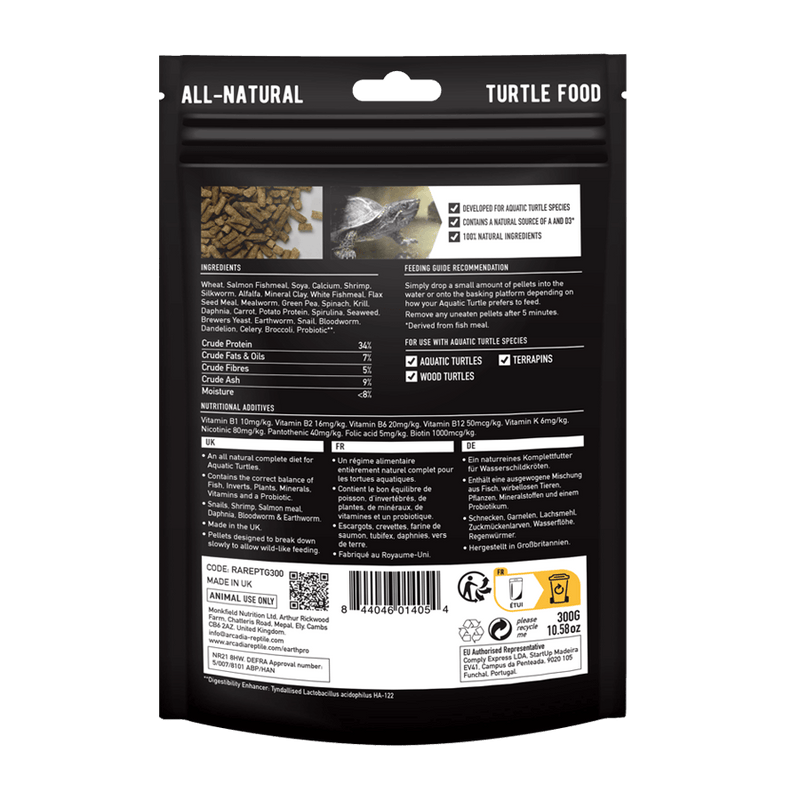 Arcadia Earth Pro Turtle Gold 300g — official product information