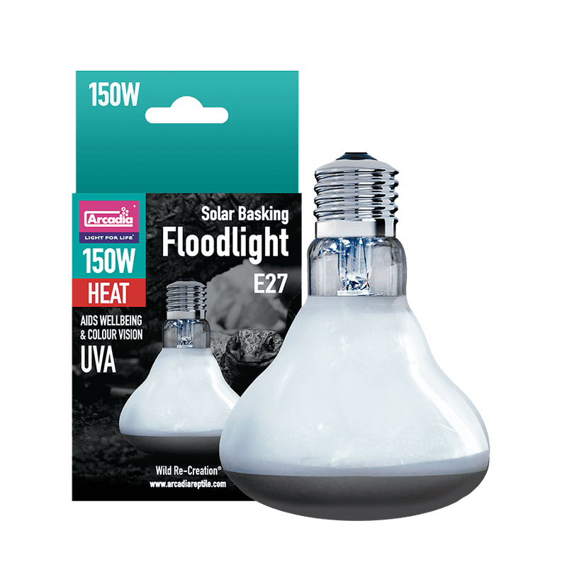 Arcadia Solar Basking Floodlight 150W — official product information