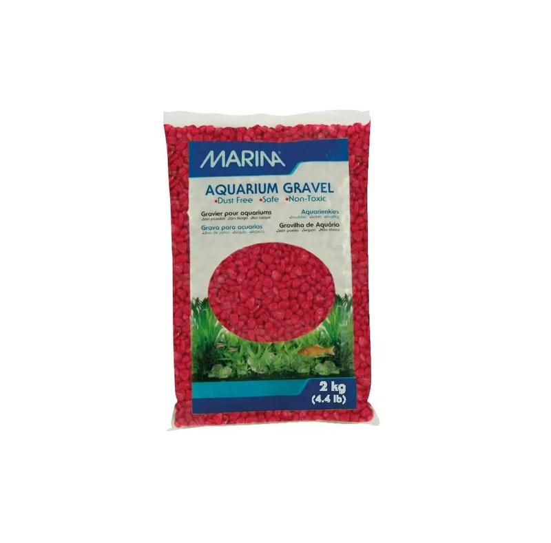 Marina 2kg Red Aquarium Gravel