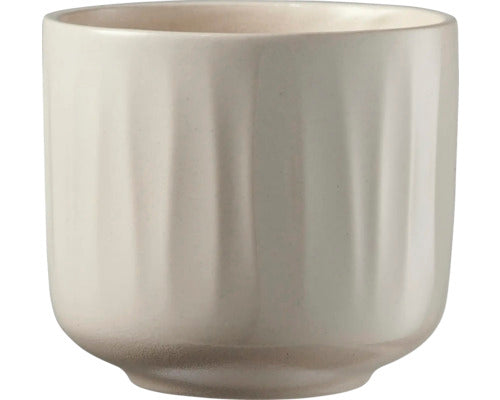 Indoor Pot  Bagua Cream Glaze D16Cm X H14Cm