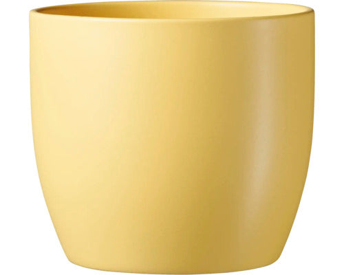 Indoor Pot  Basel Spring Matte Moon Yellow D14Cm X H13Cm