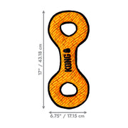 KONG Armor Double Tug Large – Assorted Colours – assorted colour example, one toy supplied