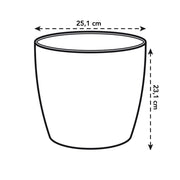 Elho Brussels Diamond Round range – dimensions and details