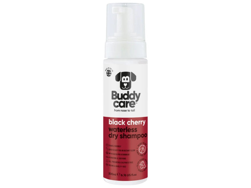 Buddycare Black Cherry Waterless Dog Shampoo 200ml