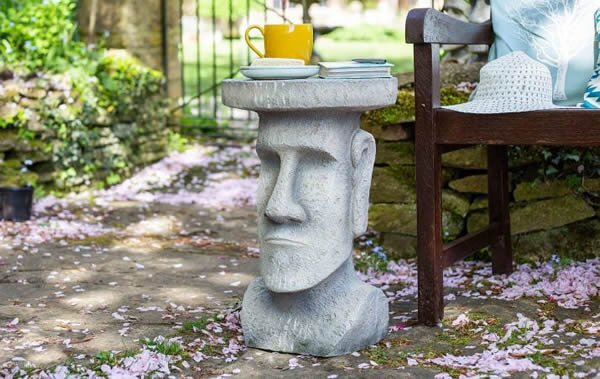 La Hacienda Easter Island Head Plant Stand