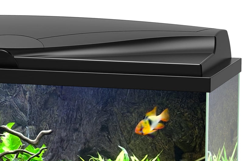 Ciano Aquarium Aqua 80 LED Black with LED Lights & Black Lid and Filter 71 Litre