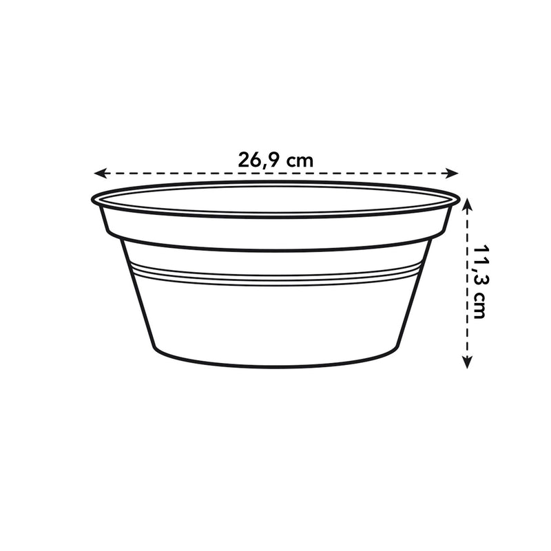 Elho Green Basics Bowl 27cm Mild Terracotta – dimensions and details