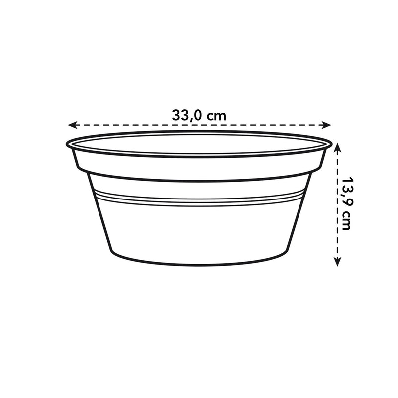 Elho Green Basics Bowl 33cm Living Black – dimensions and details