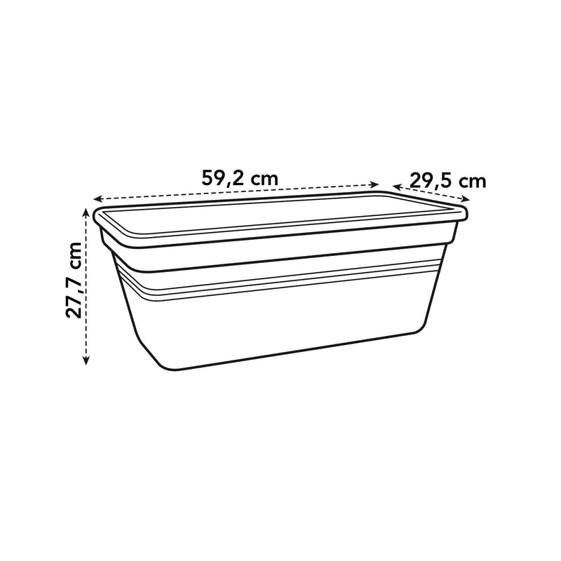 Elho Green Basics Garden XXL 60cm Living Black – dimensions and details