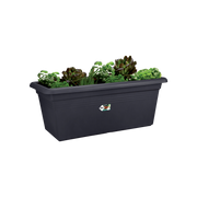 Elho Green Basics Garden XXL 100cm Living Black – planted display